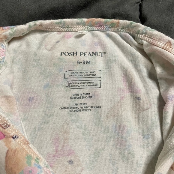 Posh Peanut baby girl pajamas bundle 6-9 Months
leopard bunny floral - Picture 3 of 13